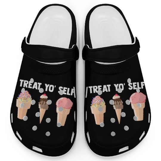 Ice Cream Treat Yo' Self Summertime Sherbet Gelato Clogs