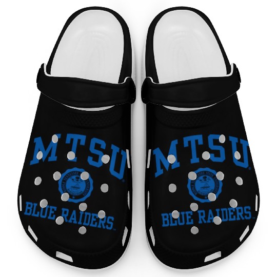 Middle Tennessee State Blue Raiders Seal Logo Clogs
