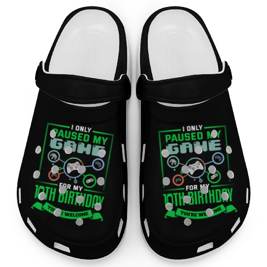 10 Gamer 10Th Bday Clogs