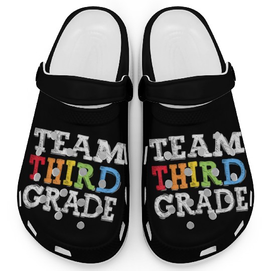 Team 3rd Grade Squad Third Teacher Student Back Clogs