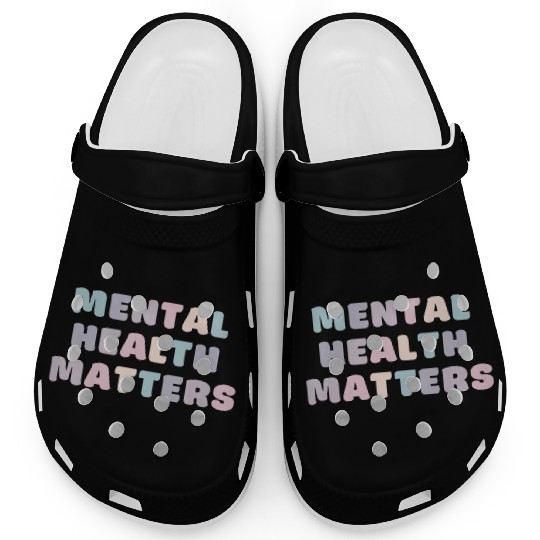 Mental Health Matters | Quote Koni French Grey Clogs