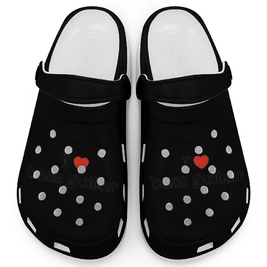 I love bass guitar (music instrument). Clogs