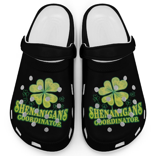 Shenanigans Coordinator St Patrick'S Day Shamrock Clogs