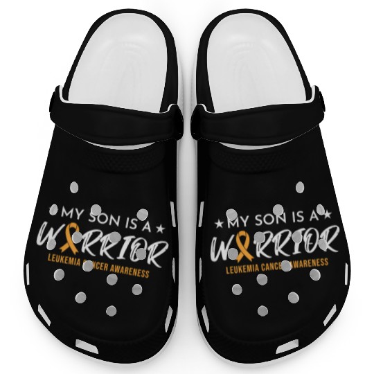 Son Warrior Leukemia Cancer Clogs