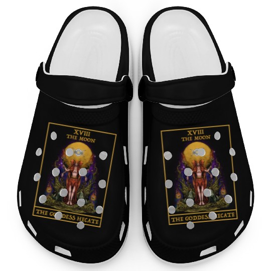 The Goddess Hecate Tarot Card Triple Moon Witch Clogs