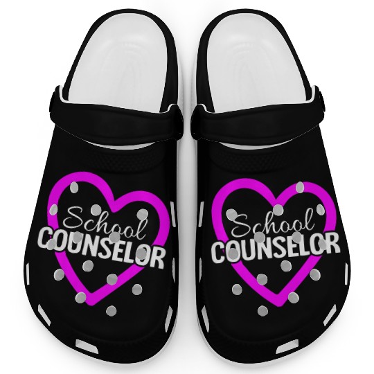 Proud School Counselor Cool Teacher Clogs