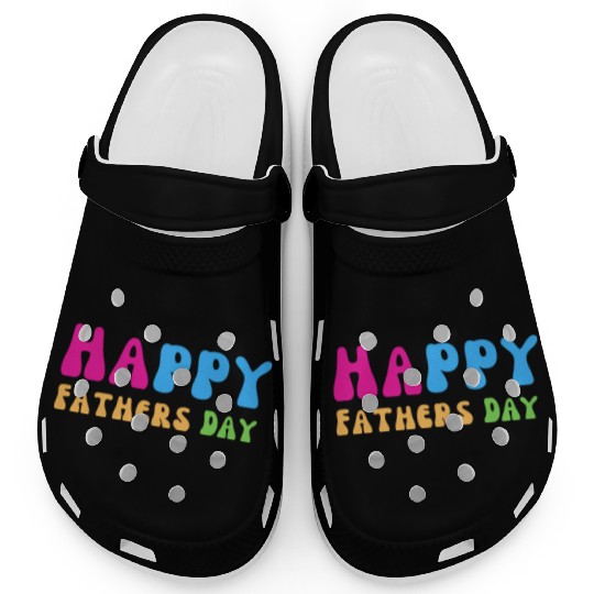 Happy Fathers Day i love you dad Heart Daddy funny Clogs