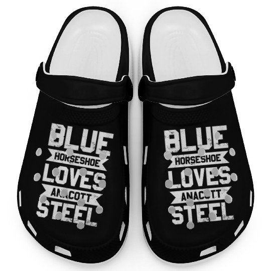 Blue Horseshoe Loves Anacott Steel Clogs