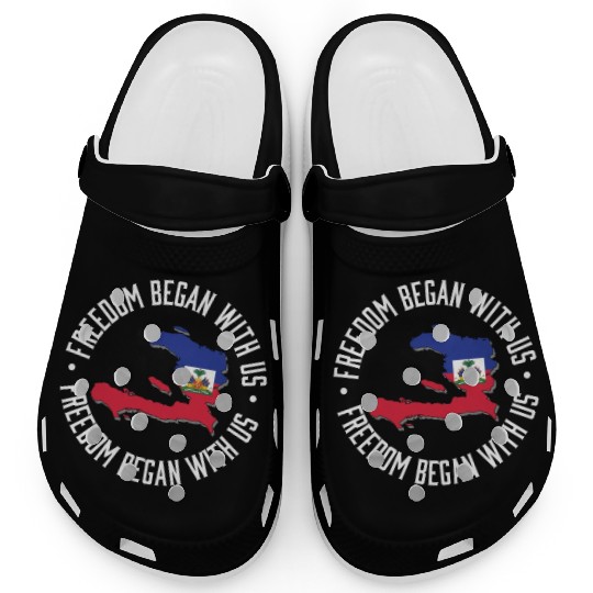 Freedom Began With Us Haiti Heritage Month Clogs