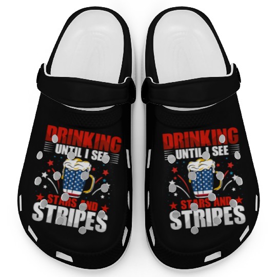 Drinking until I see Stars and Stripes Clogs