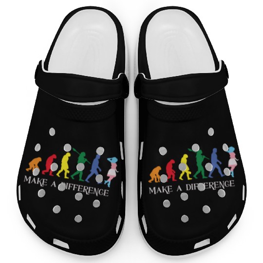 Gay Pride LGBT Human Evolution Gay Clogs