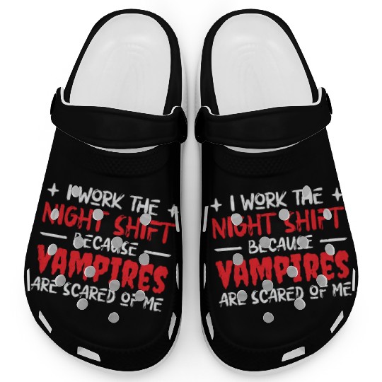 Night Shift Worker Graveyard Duty Clogs