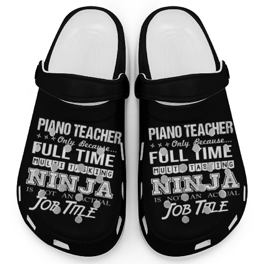 Piano Teacher Clogs - Multitasking Ninja Job Gif