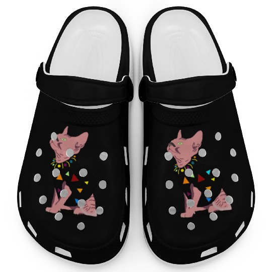 pink cute cat meowed funny meowdy cowboy for you Clogs