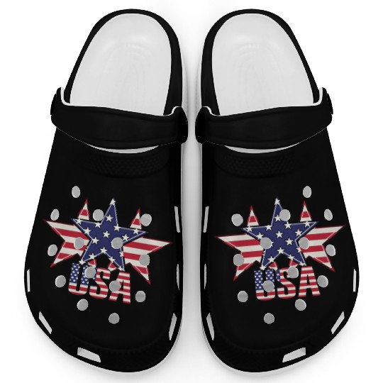 God bless America the land of the free Clogs