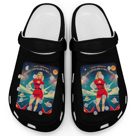 Funny Retro Cold War Soviet Communism USSR Humor Clogs