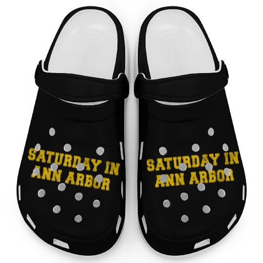 Saturday In Ann Arbor Sports Fan College Town Clogs