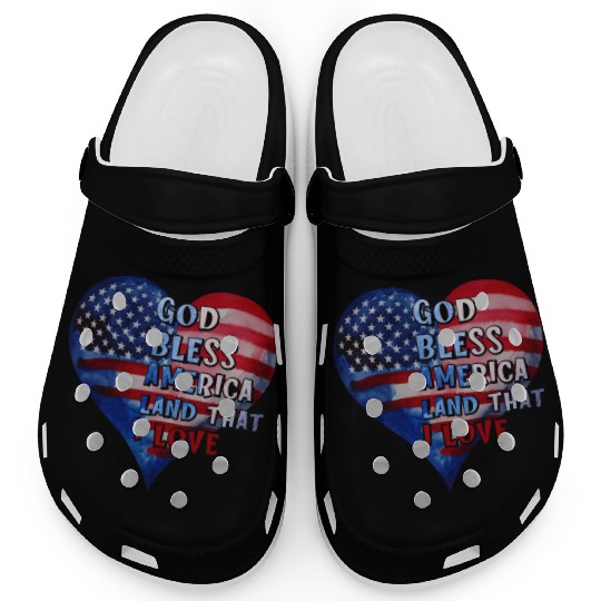God bless America Land that I love Clogs