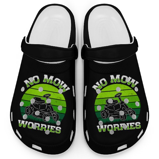Lawn Mowing Lawn Mower Gardener Gardening Clogs
