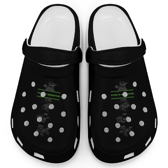Type O Negative Leaves Double Sided Black Clogs