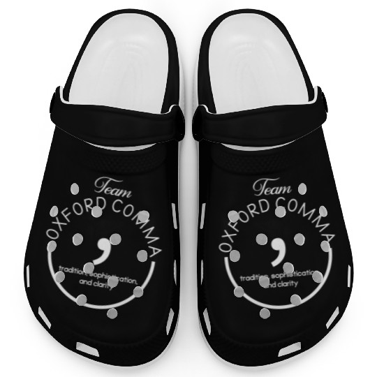 Team Oxford Comma Grammar And Punctuation Clogs