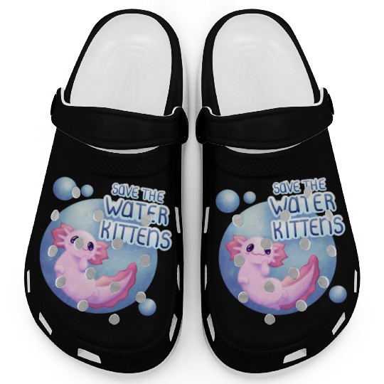 Save the Water Kittens Clogs