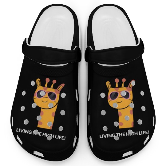 Cute Long Neck Giraffe Clogs