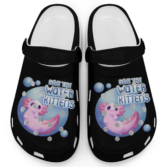 Save the Water Kittens Clogs