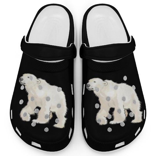 Polar Bear Arctic Animal Realistic Clogs