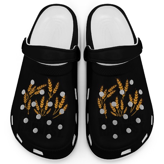 Wheat Farmer Plant Grow Harvest Clogs