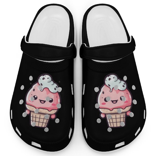 Embrace the Sweetness of our Cute Soft Ice Cream Clogs