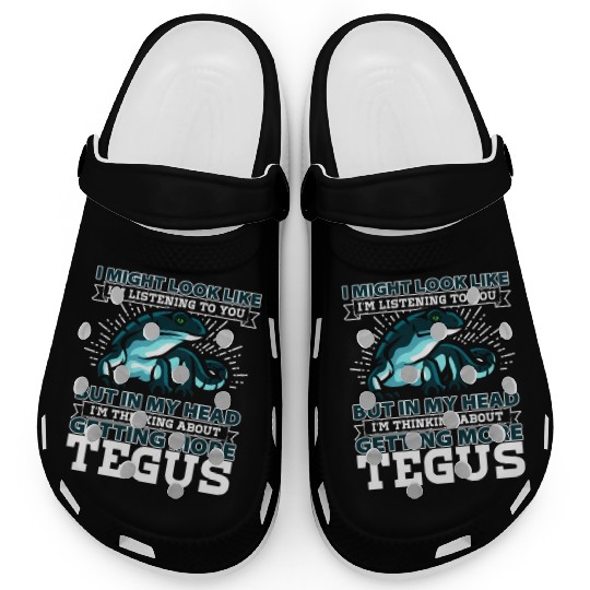 Tegu Lizard I Might Look Like Im Listening To You Clogs