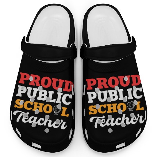 Proud Public Teacher School Teacher Gift Clogs