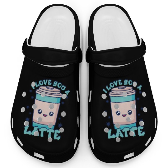 I Love You A Latte Couples Romance Clogs