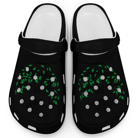 Yggdrasil the tree of life with nameplate Clogs