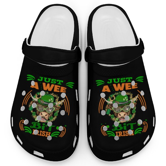 Just A Wee Bit Irish Highland Cow Lover Idea Clogs