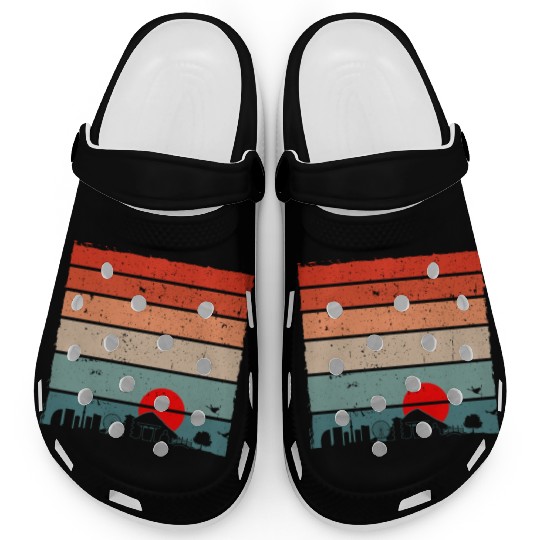 Vintage Tokyo city Clogs