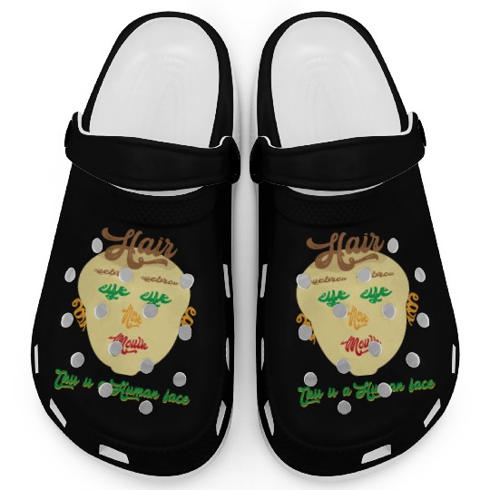 this is a human face Clogs