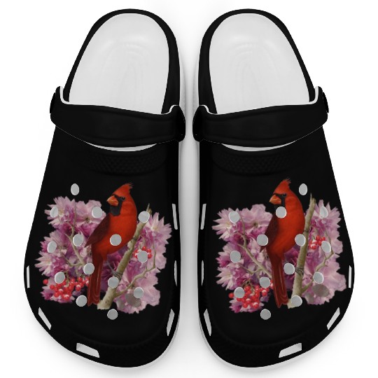 Funny Red Cardinal Bird Ornament Christmas Gifts Clogs