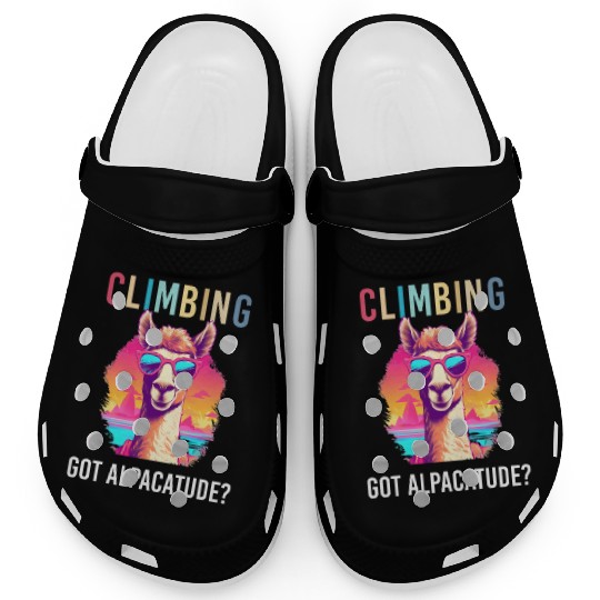Funny Alpaca with Sunglasses - Alpacatude Clogs