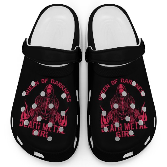 Goth Rock Satan Girl Woman Festivals Death Metal Clogs