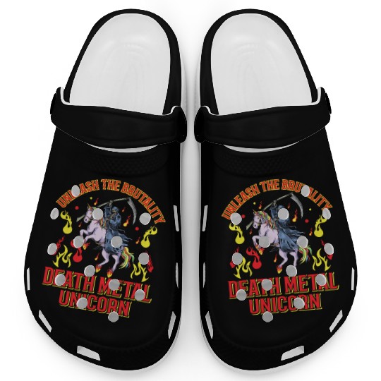 Goth Rock Satan Unicorn Festivals Death Metal Clogs