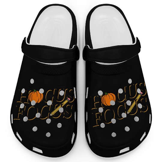 Funny Hocus Focus Teacher Appreciation Halloween Clogs