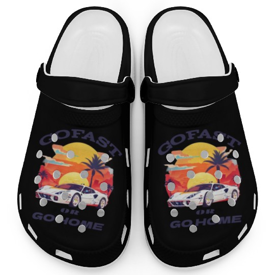 Go Fast , car lover Clogs, father's day gift