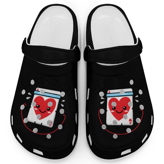 Card Cardio Day Ace of Hearts travel Clogs