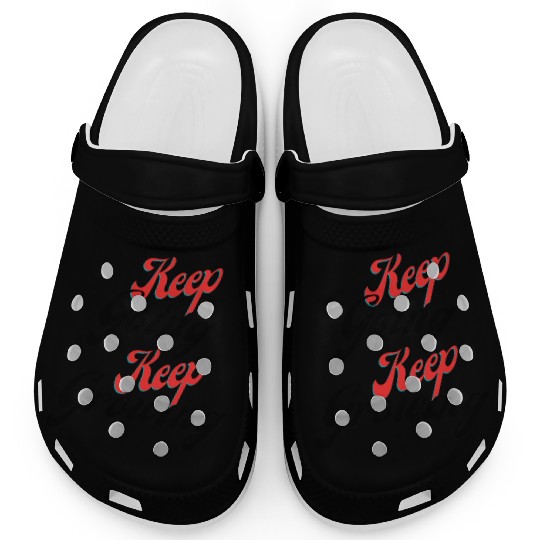 Keep going keep growing yellow Clogs