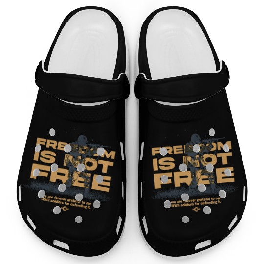Freedom Is Not Free - WW2 Veteran Tribute Clogs