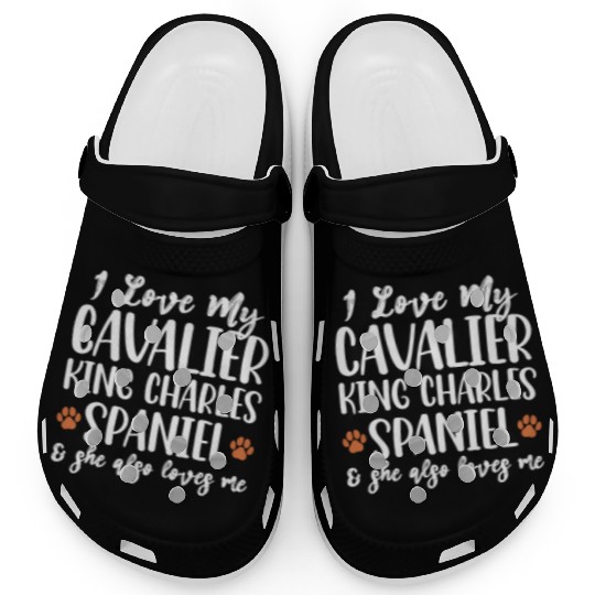 I Love My Cavalier King Charles Spaniel Clogs