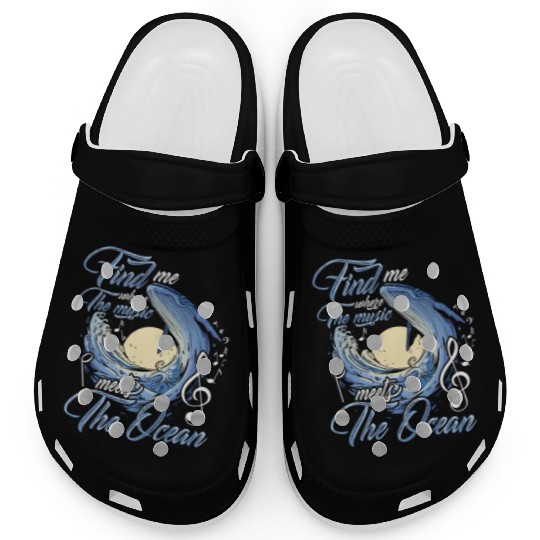Find Me Where The Music Meets The Ocean Musician Clogs