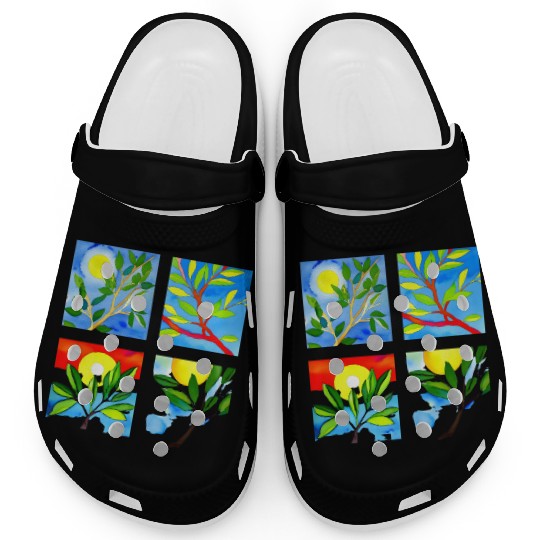 Laughing Olive Branch - Sustainable Harmony Clogs